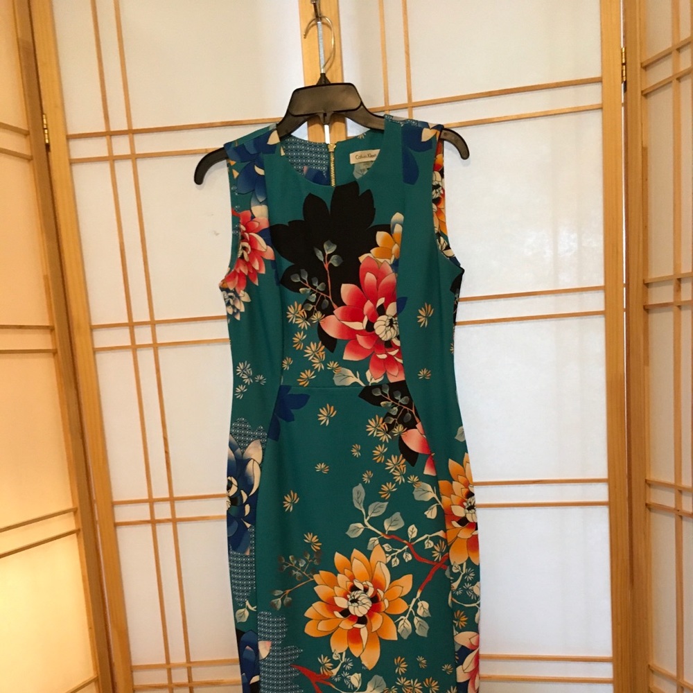 Calvin Klein Scuba Dress Floral